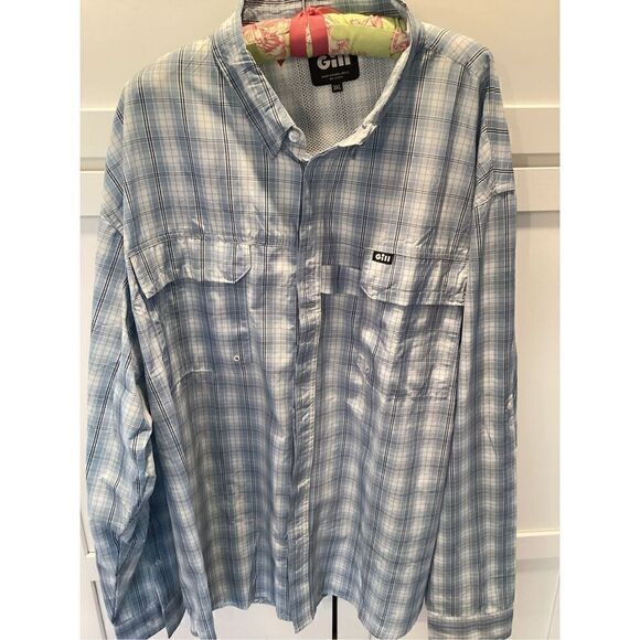 Gill Mens Overton Shirt Sz 3 X Fishing Cape Breathable Long Sleeve - Picture 3 of 11